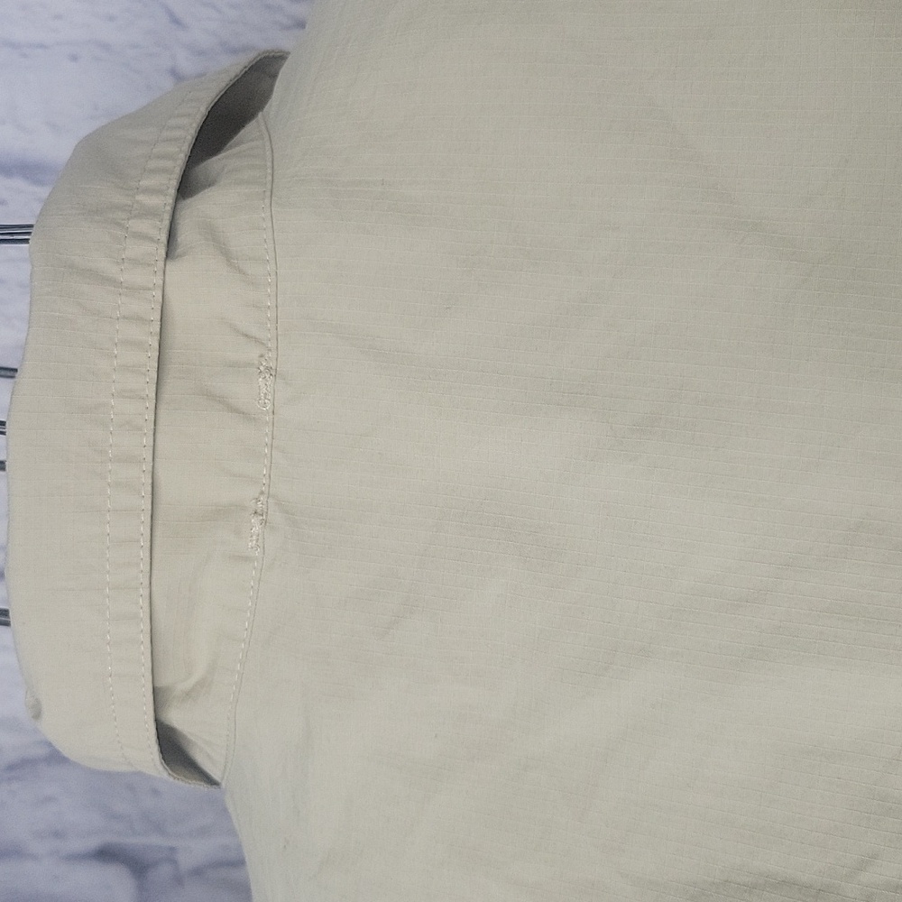 Eddie Bauer Men's Casual Button Down Shirt - Cream‎ Large - Picture 7 of 9